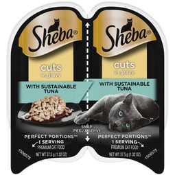 SHEBA® PERFECT PORTIONS™ Cuts in Gravy Sustainable Tuna Entrée