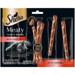 SHEBA® CAT TREATS Meaty Tender Sticks Chicken Flavor image