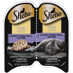 SHEBA® PERFECT PORTIONS™ Cuts in Gravy Savory Mixed Grill Entrée