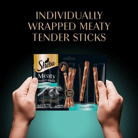 SHEBA® CAT TREATS Meaty Tender Sticks Tuna Flavor image 1
