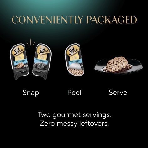 SHEBA® PERFECT PORTIONS™ Cuts in Gravy Delicate Whitefish and Tuna Entrée image 1