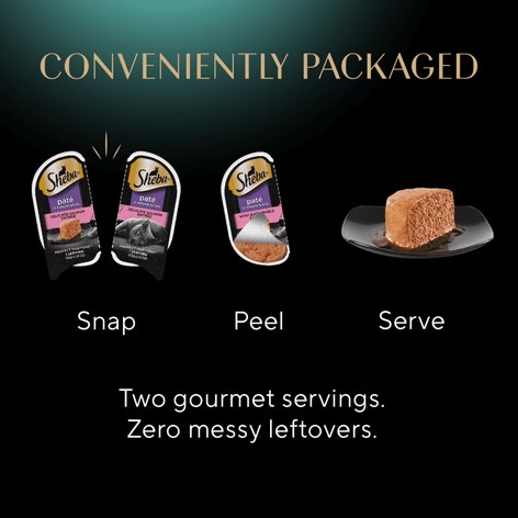 SHEBA® PERFECT PORTIONS™ Premium Paté  Sustainable Salmon Entrée, Tender Whitefish & Tuna Entrée and Signature Seafood Entrée image 1