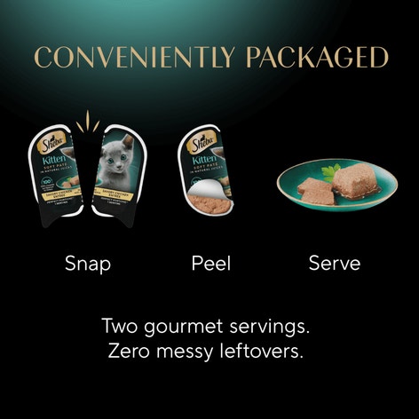 Sheba® Kitten Paté Multipack - Chicken and Salmon image 1