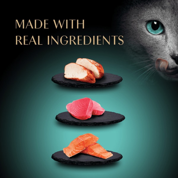 Sheba Premium Puree Chicken, Salmon, and Tuna Flavors Cat Treats Lickable image 3