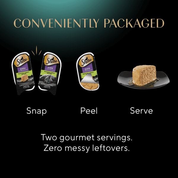 SHEBA® PERFECT PORTIONS™ Premium Paté Roasted Turkey Entrée image 4