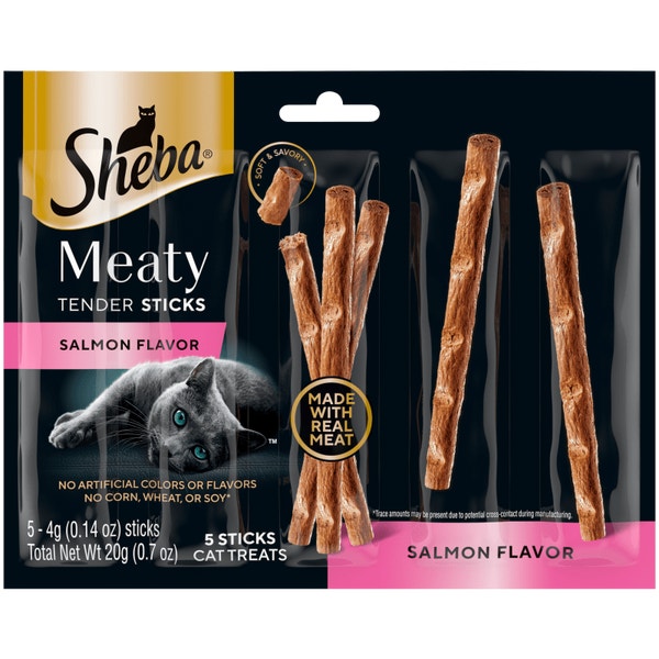 SHEBA® CAT TREATS Meaty Tender Sticks Salmon Flavor image 1