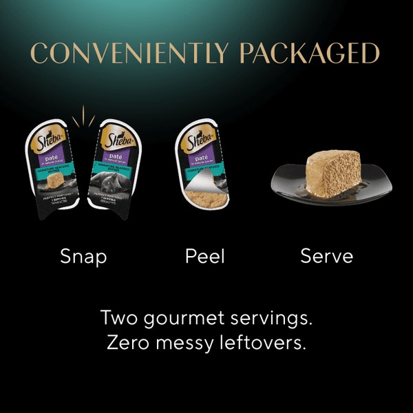 SHEBA® PERFECT PORTIONS™ Premium Paté Signature Seafood Entrée image 4