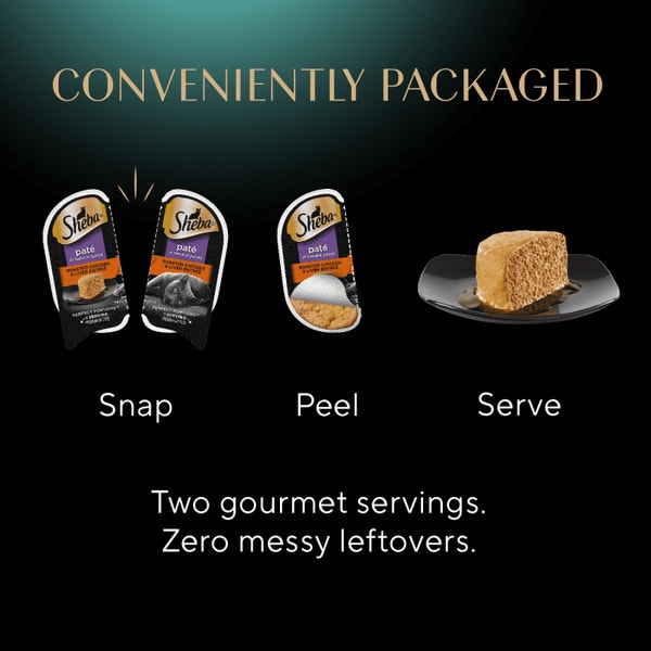 SHEBA® PERFECT PORTIONS™ Premium Paté Roasted Chicken & Liver Entrée image 4