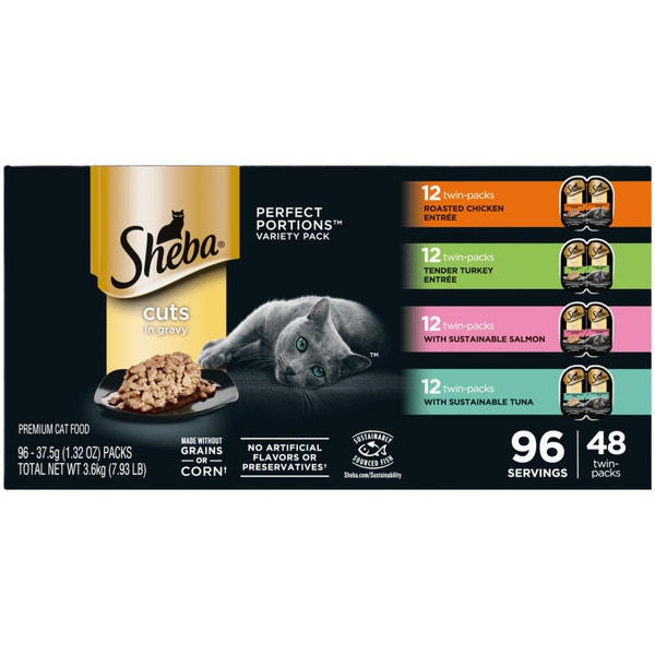 Sheba® Perfect Portions Cuts in Gravy 48 Count Variety Pack image 1