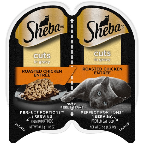 SHEBA® PERFECT PORTIONS™ Cuts in Gravy Roasted Chicken Entrée image 1