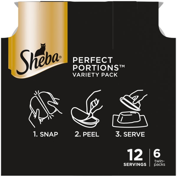 SHEBA® PERFECT PORTIONS™ Cuts in Gravy Sustainable Tuna Entrée and Roasted Chicken Entrée image 2