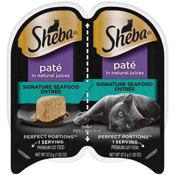 SHEBA® PERFECT PORTIONS™ Premium Paté Signature Seafood Entrée image 1