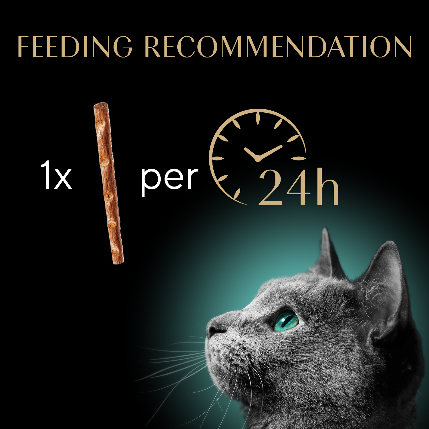 SHEBA® CAT TREATS Meaty Tender Sticks Chicken Flavor feeding guidelines image