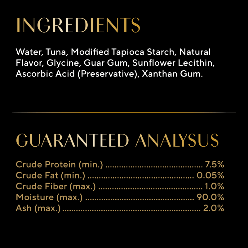 Sheba Bisque Lickable Cat Treats & Cat Food Toppers Tuna Recipe, (14) 1.4 oz. Bowls ingredients image