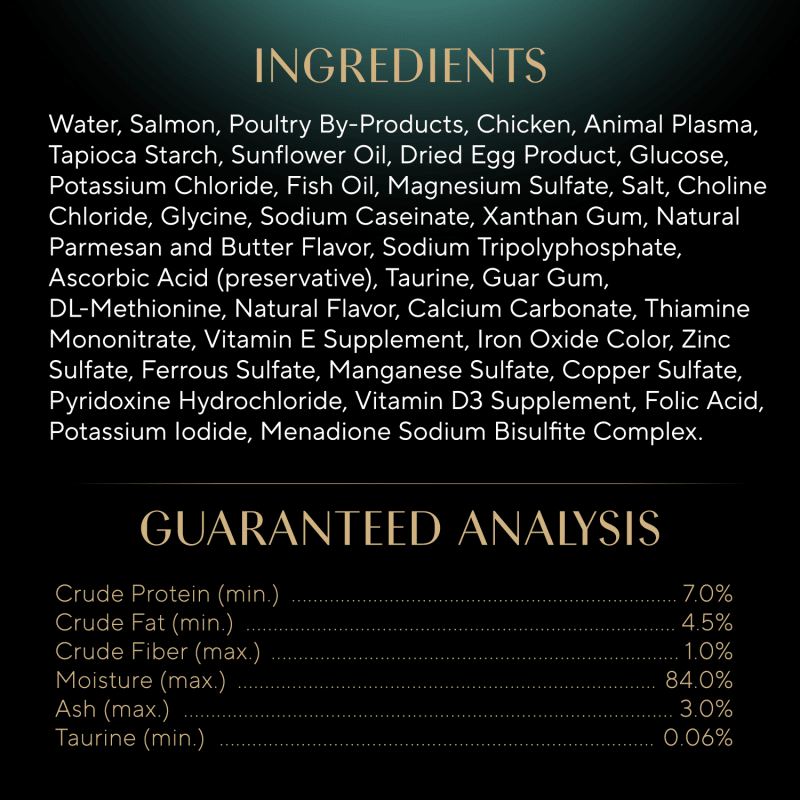 SHEBA® PERFECT PORTIONS™ Bistro Salmon in Creamy Sauce Entrée ingredients image