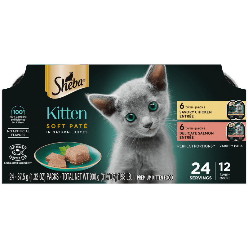 Sheba Kattenvoer - Classc Paté - Natvoer - Kp - kupjes 22x85g