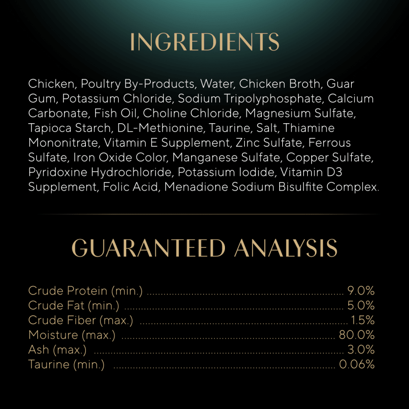 SHEBA® PERFECT PORTIONS™ Premium Paté Savory Chicken Entrée, Roasted Turkey Entrée, and Tender Beef Entrée ingredients image