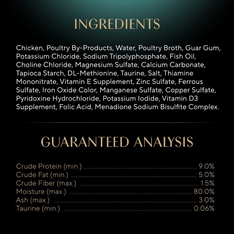 SHEBA® PERFECT PORTIONS™ Premium Paté Roasted Chicken & Liver Entrée ingredients image