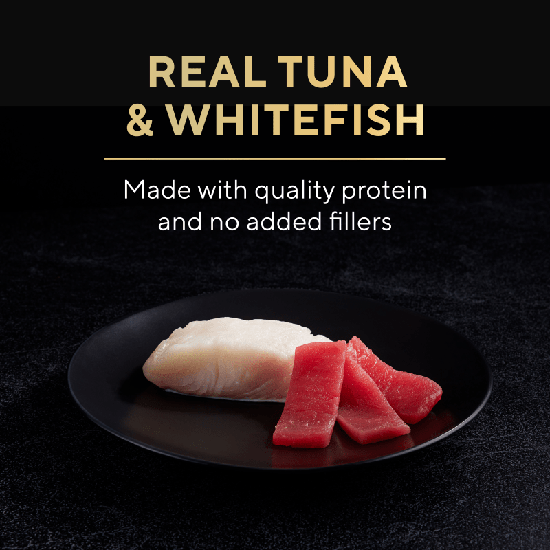 SHEBA® PERFECT PORTIONS™ Cuts in Gravy Delicate Whitefish and Tuna Entrée benefits image 1
